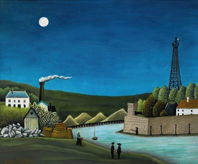La Senna a Suresnes, c.1911 da Henri Rousseau