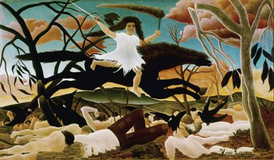 La Guerra o la Cavalcata della Discordia da Henri J.F. Rousseau