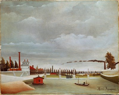 Le rive della Senna da Henri J.F. Rousseau