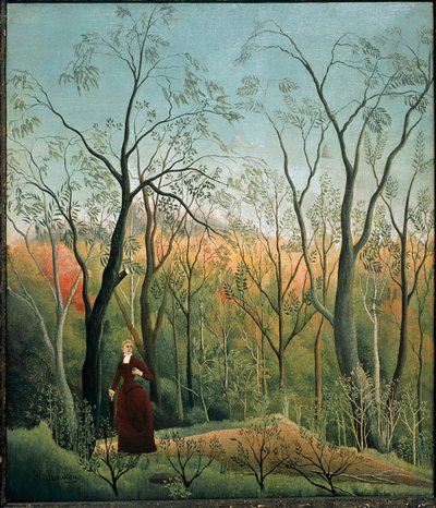 Passeggiata nella foresta da Henri J.F. Rousseau
