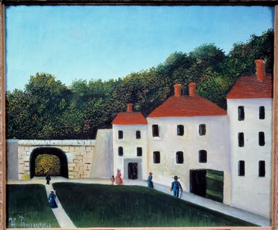 Passeggiatori in un parco da Henri J.F. Rousseau