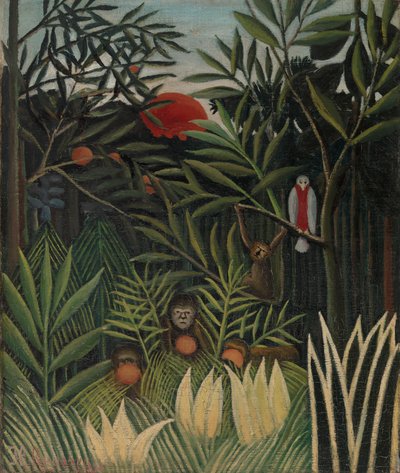 Paesaggio con Scimmie da Henri J.F. 1844 1910 Rousseau