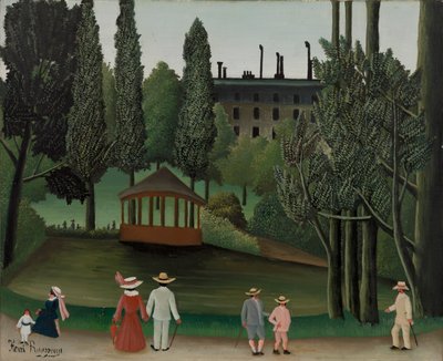 Vista del Parco Montsouris, il chiosco da Henri J.F. 1844 1910 Rousseau
