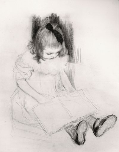 Ragazza che legge da Henri Jacques Edouard Evenepoel