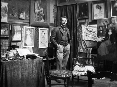 Henri Matisse nel laboratorio di Henri Evenepoel da Henri Jacques Edouard Evenepoel