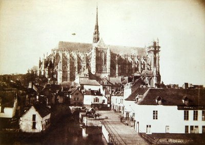 Cattedrale di Amiens, c.1851-52 da Henri Jean Louis Le Secq