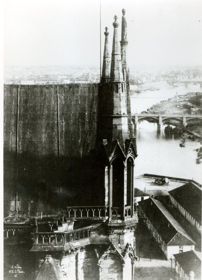 Veduta della Cattedrale di Notre-Dame a Parigi e del fiume Senna, c.1853 da Henri Jean Louis Le Secq