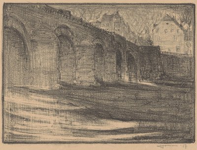 Ponte di San Servazio sulla Mosa a Maastricht da Henri Jonas (signed by artist)