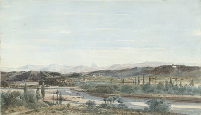 Paesaggio con una valle fluviale nel sud della Francia da Henri Joseph Harpignies