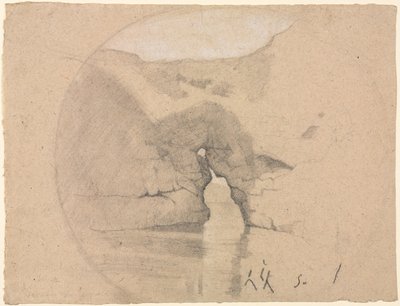 Sorrento, Bagni della Regina Giovanna da Henri Joseph Harpignies
