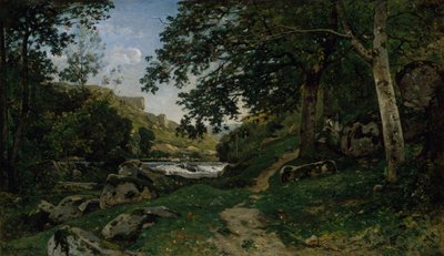 Il sentiero roccioso nel Morvan da Henri Joseph Harpignies