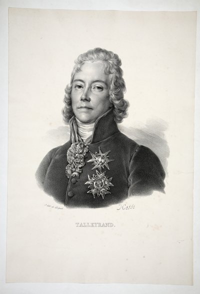 Talleyrand, pub. 1821 da Henri Joseph Hesse