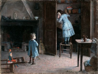 Bambini in un interno, 1907 da Henri Jules Jean Geoffroy