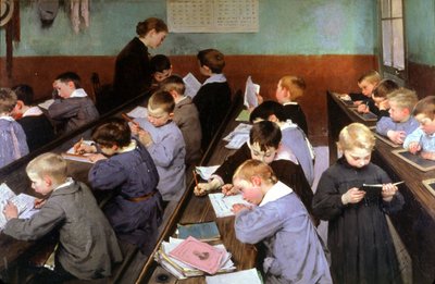 Classe per bambini da Henri Jules Jean Geoffroy