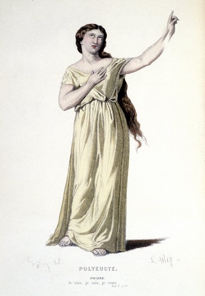 Costume per Pauline in "Polyeucte", 1884 da Henri Jules Jean Geoffroy