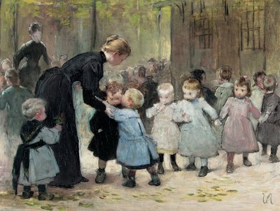 Nel parco giochi da Henri Jules Jean Geoffroy