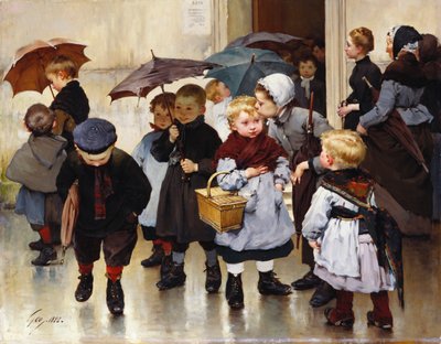 Uscendo dalla classe, 1888 da Henri Jules Jean Geoffroy
