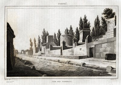 La via delle tombe, a Pompei da Henri Labrouste