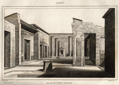 La casa del poeta tragico, a Pompei da Henri Labrouste