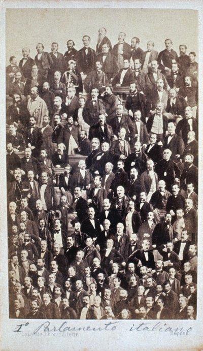 Il primo parlamento italiano 1861 da Henri Le Lieure