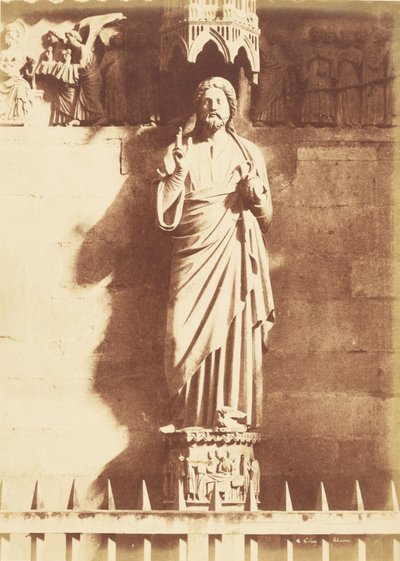 Statua di Cristo, Cattedrale di Reims da Henri Le Secq