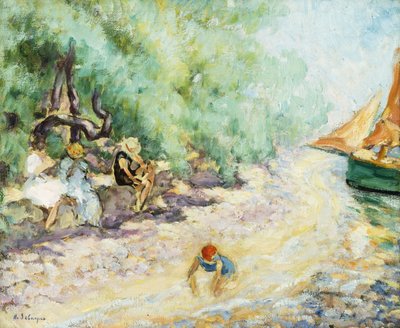 Bagnanti al bordo di un fiume da Henri Lebasque