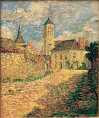 Il villaggio di Champigné, Maine-et-Loire da Henri Lebasque