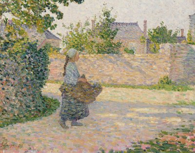 Contadina che torna al villaggio, 1893 da Henri Lebasque
