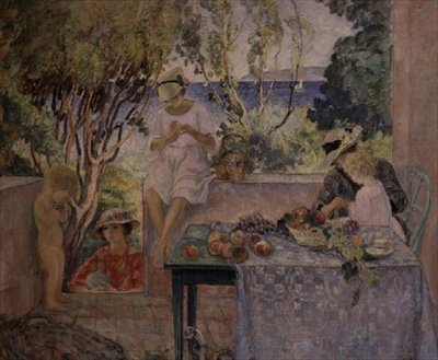 Tè sulla terrazza a St. Maxine da Henri Lebasque