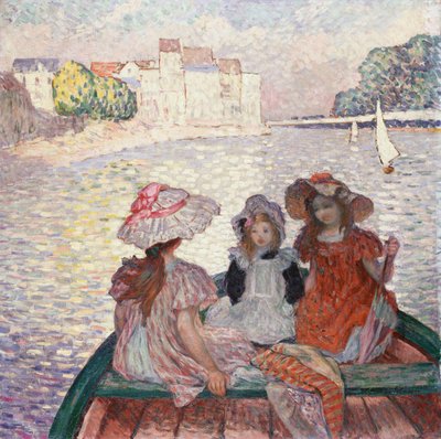 Tre ragazze in una barca da Henri Lebasque