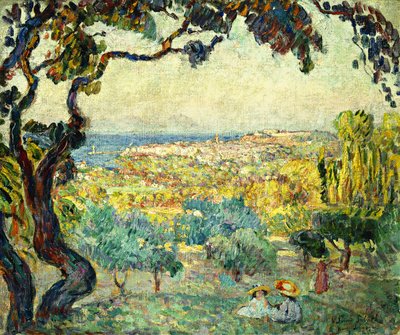 Due Bambini in un Paesaggio Costiero da Henri Lebasque