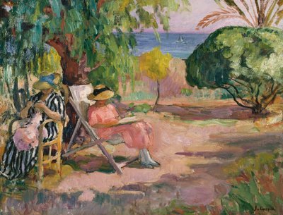 Donne che cuciono da Henri Lebasque