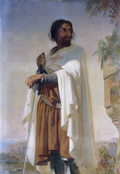 Hugues de Payens, Gran Maestro dei Cavalieri Templari da Henri Lehmann