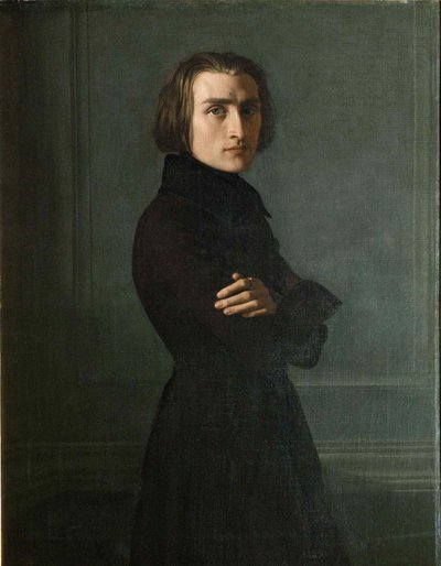 Ritratto del compositore Franz Liszt, 1839 da Henri Lehmann