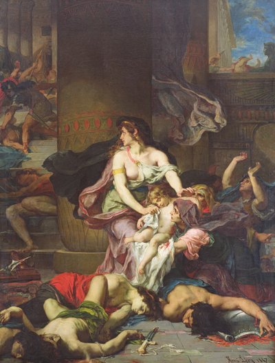 Joas salvato dal massacro della famiglia reale, 1867 da Henri Leopold Levy