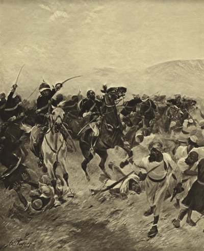 Battaglia di Fatehabad, 1879 da Henri Louis Dupray