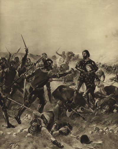 Battaglia di Poitiers, 1356 da Henri Louis Dupray