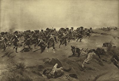 Battaglia di Quatre Bras, 1815 da Henri Louis Dupray