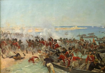 Sbarco dei Marines ad Aboukir, Egitto, 8 Marzo 1801 da Henri Louis Dupray