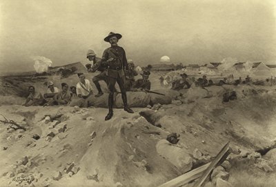 Assedio di Mafeking, 1900 (incisione) da Henri Louis Dupray