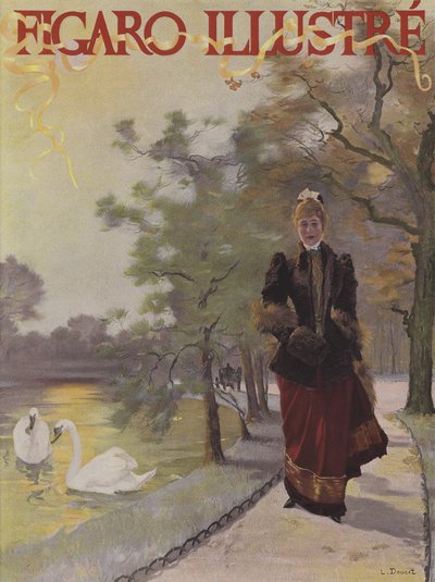 Copertina di Le Figaro Illustré, febbraio 1891 da Henri Lucien Doucet