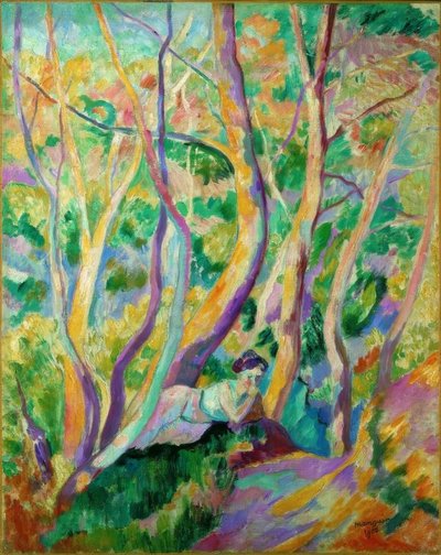 Donna nel bosco da Henri Manguin