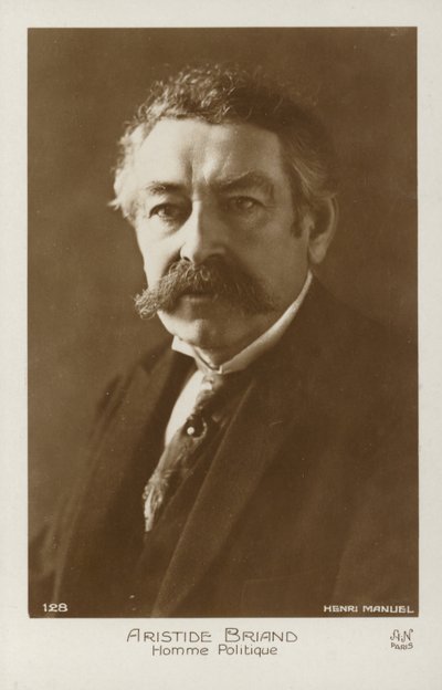 Aristide Briand (foto b/n) da Henri Manuel
