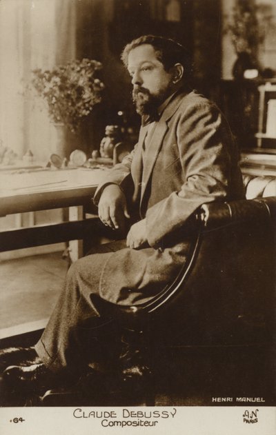 Claude Debussy, compositore francese (1862-1918) da Henri Manuel