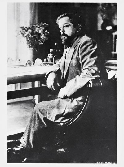 Ritratto del compositore e pianista francese Claude Debussy da Henri Manuel