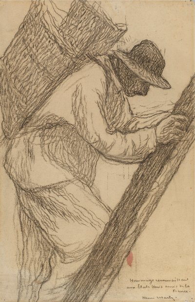Operaio su una scala da Henri Martin