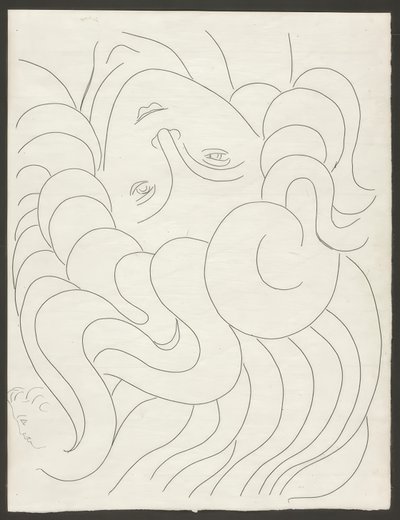 Alcuni sonetti: "Con le sue unghie pure...", piatto 25 da Poesies de Mallarmé da Henri Matisse