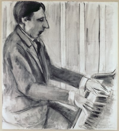 Alfred Cortot (penna, inchiostro e acquerello) da Henri Matisse