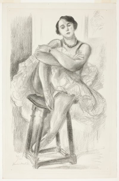 Danzatrice seduta su uno sgabello, da Dieci danzatrici da Henri Matisse