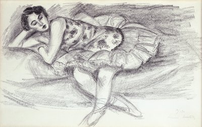 Ballerina sul divano da Ten Dancers da Henri Matisse